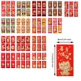 thumbnail image 3 of Youkk 6 Pcs Enveloppes Rouges Chinoises en Papier Symbole de Bonne Fortune et de Prospérité Applications Larges 209E, 6 Pcs 6.7 Pouces, 3 of 6