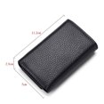 thumbnail image 5 of Black Exclusive Luxury Leather Keychain - Key Case - Key Holder - Genuine Leather - with Elegant Gift Box - Men - Women, 5 of 5