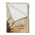 thumbnail image 2 of Honeycomb Soft Flannel Fleece Throw Blanket, Honey Bee Portrait with Geometrical Shapes Vintage Style Pattern, Cozy Plush for Indoor and Outdoor Use, 70" x 90", Beige Brown Earth Yellow, by Ambesonne, 2 of 5
