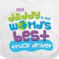 thumbnail image 4 of Inktastic Truck Driver Daddy Boys or Girls Baby Bib, 4 of 4