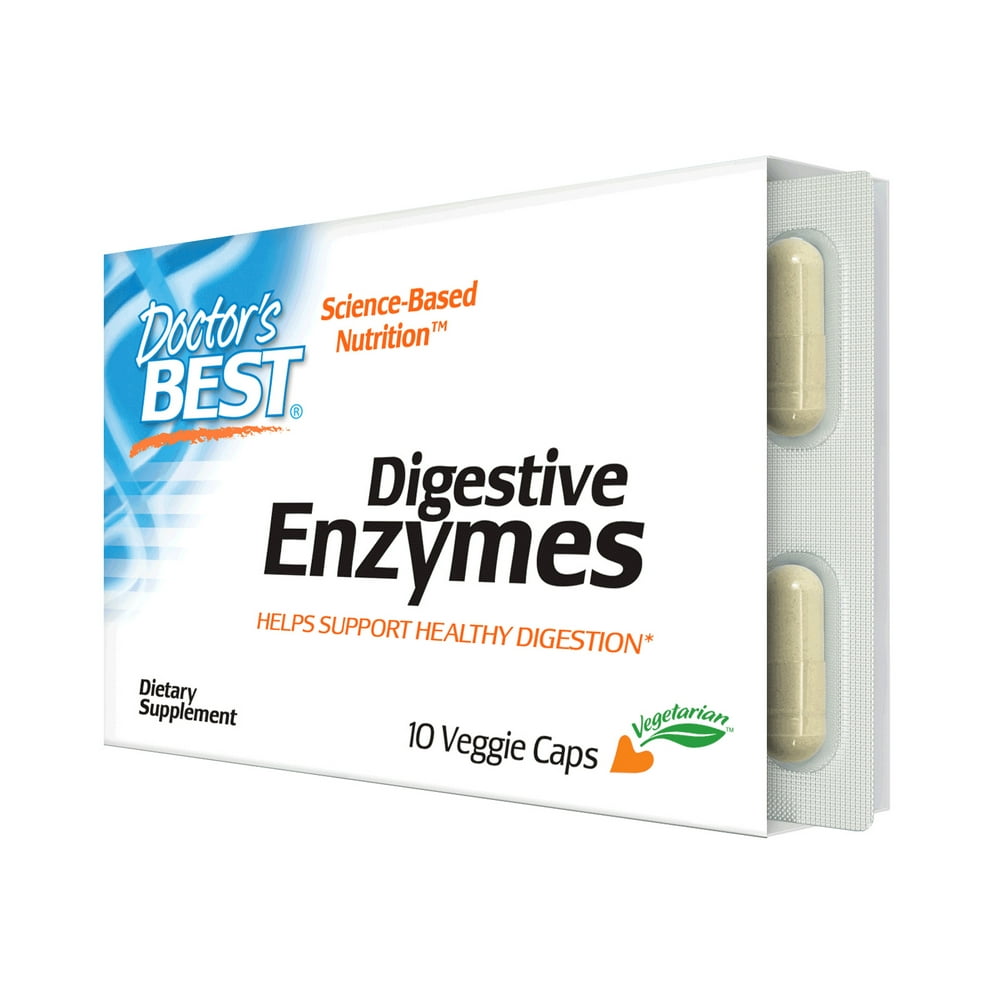 Best Digestive Enzymes Doctors Best 10 VCaps - Walmart.com - Walmart.com