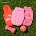 thumbnail image 6 of Oodles Quilted Fall Puffer Dog Jacket, Pink, Small, 6 of 10