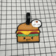 thumbnail image 2 of Etiqueta de equipaje con pegamento suave de PVC, colgante de papas fritas, hamburguesa, pizza, helado, cóctel, pastel, etiqueta de equipaje, 2 of 4