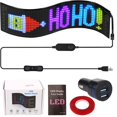 thumbnail image 2 of LED Scrolling Sign 5V 2A Bluetooth USB Control Scrolling Advertising Sign Flexible Car Sign Board Display with 7 Colors Portable Shop Window Message Sign Programmable LED Display, 2 of 10