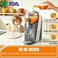 thumbnail image 2 of IKT Slushie 6in1 Professional Frozen Drink Maker,Ice Cream Maker,Slushie Machine No Ice Needed,sliver, 2 of 8
