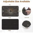 thumbnail image 5 of Coffee Mat for Countertops, Black Gold Sun Moon Boho Dish Drying Mat 2 Pcs for Kitchen Coffee Bar Accessories, Fit Under Coffee Maker Espresso Machine Dish Rack Hide Stain Rubber 12x19in, 5 of 6