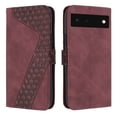 thumbnail image 1 of Allytech Wallet Case for Google Pixel 6 (2021), PU Leather and TPU Bumper Full Protection Credit Card Holder Flip Book Stand Hand Strap Case for Google Pixel 6 5G, Winered, 1 of 9
