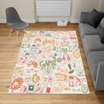 thumbnail image 2 of Video Games Turkish Area Rug, Monochrome Sketch Gaming Design Racing Monitor Device Gadget Teen 90's, Soft Carpet for Living Room Decor with Distressed Look, 5.2' X 7.6', Fern Green, by Ambesonne, 2 of 4