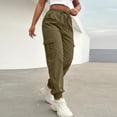 thumbnail image 6 of Women's Lightweight Cargo Pants with Pockets Quick Dry Athletic Travel Hiking Joggers for Casual Golf Camping, 6 of 6