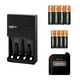 thumbnail image 2 of Cargador Duracell + 4 AA 2500 mAh + 4 AAA 900 mAh + Probador de pilas, 2 of 7