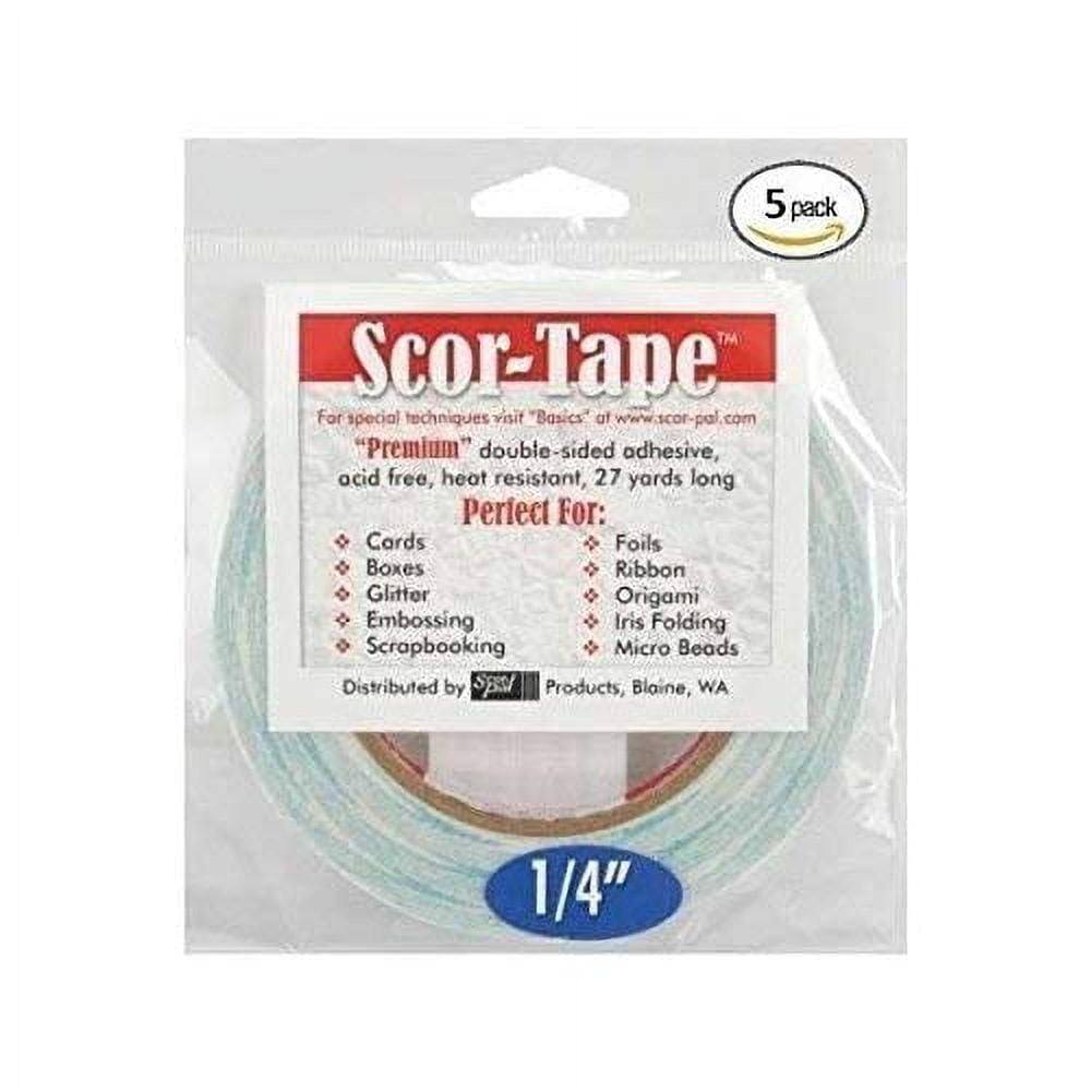 Scor-Tape 1/4" X 27yds (5 Rolls)