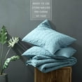 thumbnail image 5 of Kasentex  Quilt Set, Machine Washable, Ultra Soft, Lightweight, Stone-Washed Bedspread Dark Grey King, 5 of 5