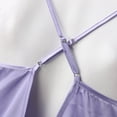thumbnail image 4 of Gibobby Pijama De Mujer Conjunto de pijamas de seda satinada para mujer(Morado,XL), 4 of 5
