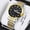 9 beads-gold men's black face, variant on Quartz Watch Men's Watch Fully Automatic Movement Watch Men's Luminous Waterproof High-Grade Handsome Men's Watch Business fashion Watch