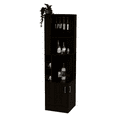 thumbnail image 5 of TUHOME Syrah Corner Bar Cabinet with Wine Storage and 8 Cubbies, Black, 5 of 9