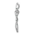 thumbnail image 2 of Real 14kt White Gold 1/6ct. Diamond Twisted Cross Chain Slide; for Adults and Teens; for Women and Men, 2 of 4