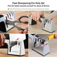 Knife Sharpener Knives Scissor Sharpening Device 4Stage with Diamond