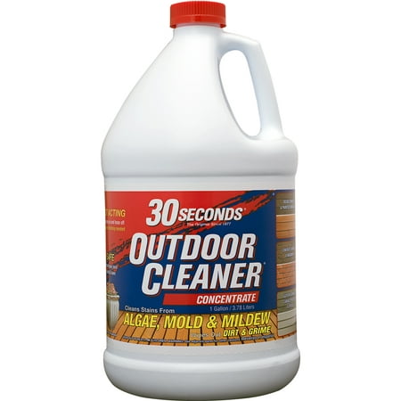 30 SECONDS Outdoor Cleaner For Algae, Mold and Mildew, 1 Gallon (Best Way To Clean Mould Off Painted Walls)