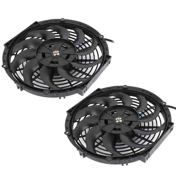 Ventilador de refrigeración, 2 piezas Ventilador de refrigeración del radiador Accesorio para automóvil Salida de alta intensidad