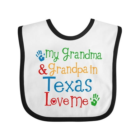 

Inktastic Texas Grandma Loves Me Gift Baby Boy or Baby Girl Bib