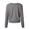 thumbnail image 3 of Pull-Over Ample à Manches Longues et Col en V pour Femmes, 3 of 5