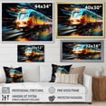 thumbnail image 4 of Designart "Velocity of the Abstracted Train" Transportation Floater Framed Canvas Wall Art, 4 of 7