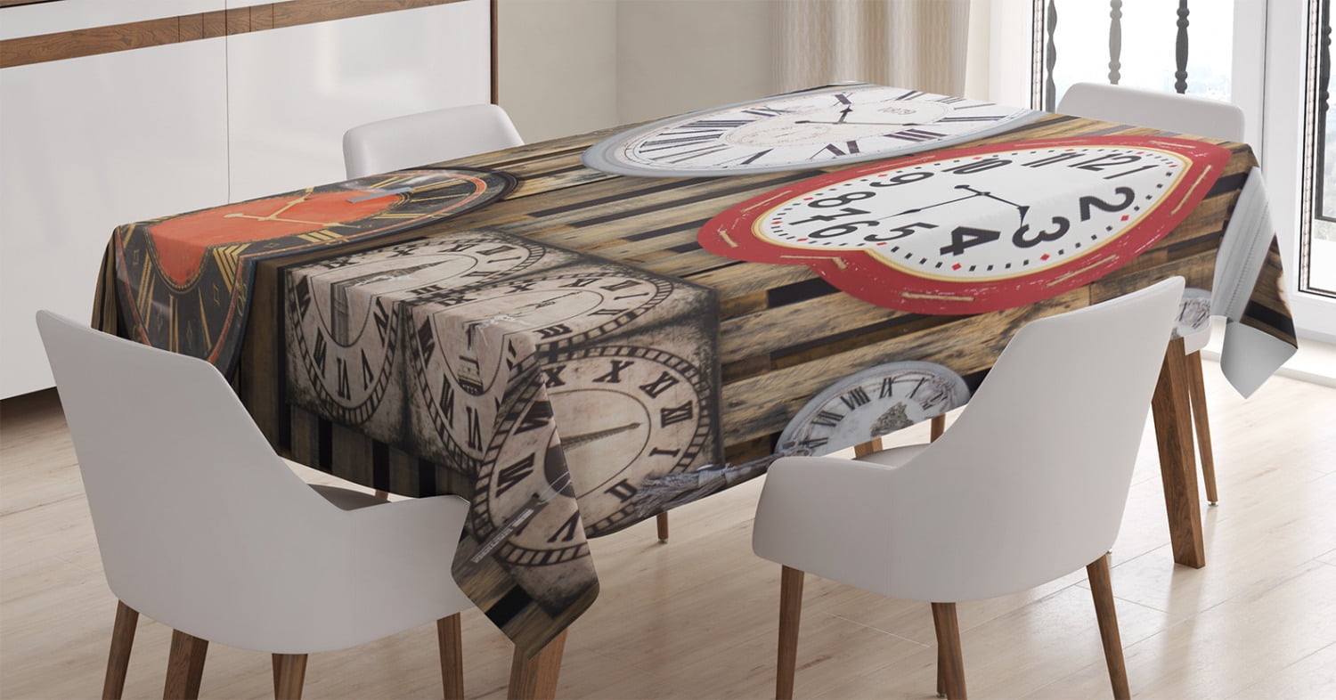 Clock Decor Tablecloth Antique Clocks On The Wall Instruments Of