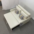 thumbnail image 4 of Sofá cama extensible, muebles convertibles para sala de estar, sofá de dos plazas tapizado en tela tecnológica, sofá para dormir, sofá pequeño blanco para apartamento, 4 of 4