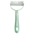 thumbnail image 2 of Blue Extra Wide Double Sided Pet Grooming Brush for Dogs & Cats, Dematting Comb & Undercoat Rake Effective Deshedding Tool Removes Loose Fur Tangles, 2 of 9