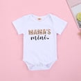 thumbnail image 4 of Ropa Para Bebé (Niño O Niña), Conjunto Para Niño Pequeño, Camiseta De Manga Corta Con Letras, Tops, Pantalones De Leopardo, Diadema, Conjunto Blanco Odeerbi LM103-3948, 4 of 8