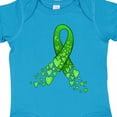 thumbnail image 4 of Inktastic Mental Health Awareness Ribbon with Green Hearts Boys or Girls Baby Bodysuit, 4 of 5