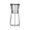 Short, variant on OIUR 1/2Pcs Pepper Grinder Visible Transparent Glass Ceramic Core Manual Grinder Sea Salt Powder Grinder Seasoning Bottle Jar