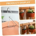 thumbnail image 3 of Topboutique 6 Pack Ceramic Hooks Flower Pot Holder Plant Hanger Hook Stainless Steel Pot Hangers Wall Hanging Flower Pot Hooks Fence Flower Pot Hooks for Indoor and Outdoor Plants, 3 of 8