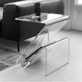 thumbnail image 4 of Acrylic Small Side Table Sofa Creative Shaped Designer Transparent Personality Modern Minimalist Small Corner Table, 4 of 5