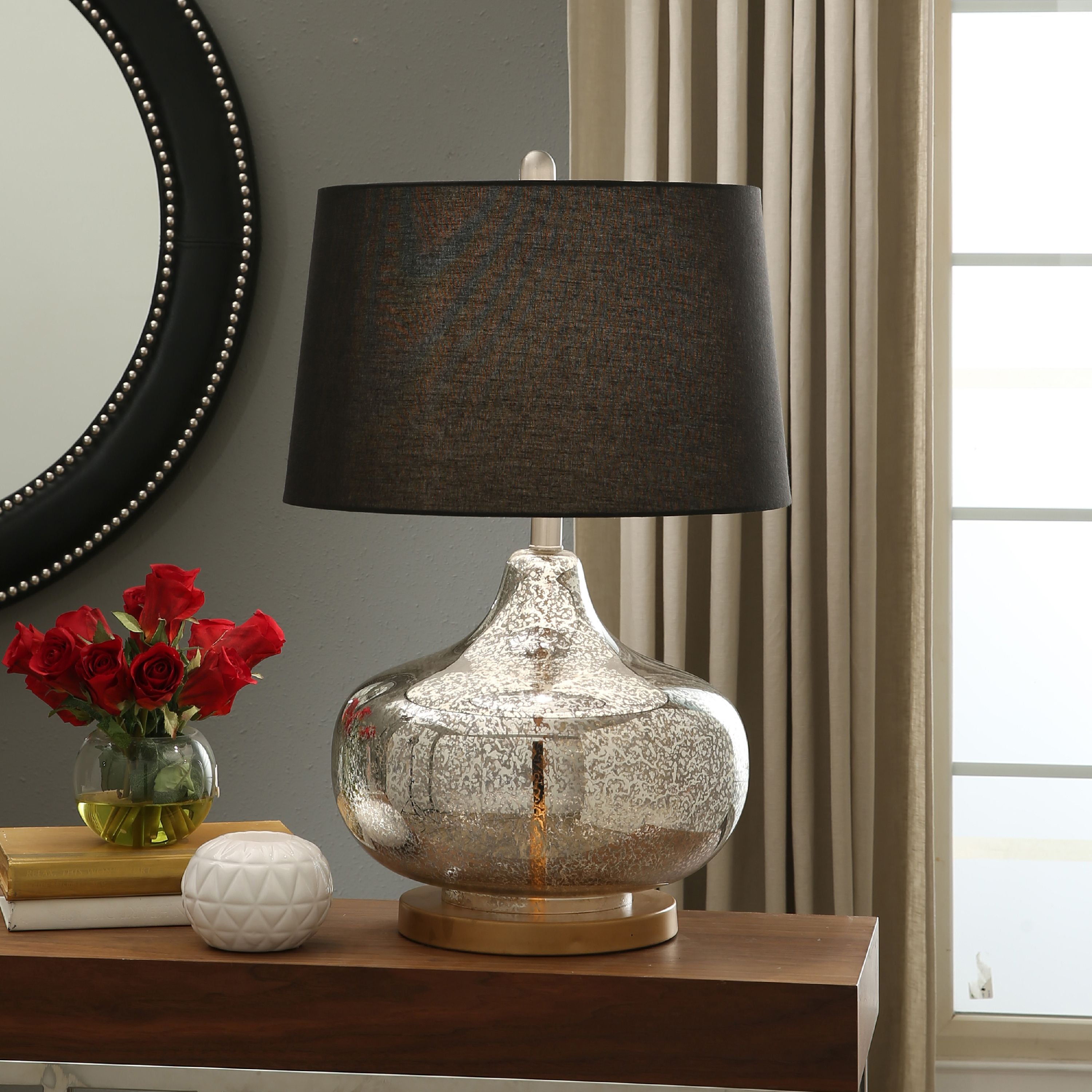 tanner black table lamp