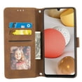 thumbnail image 5 of Wallet Case for Samsung Galaxy A12 5G with Cash Holder Card Slots Stand Long Lanyard Crossbody Phone Cover, Durable PU Leather Shockproof Protective Case for Samsung Galaxy A12 5G 6.5 Inch,Brown, 5 of 10