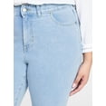 thumbnail image 4 of Terra & Sky Women's Plus Size Core Mid Rise Bootcut Jeans, Sizes 16W-26W, 4 of 5