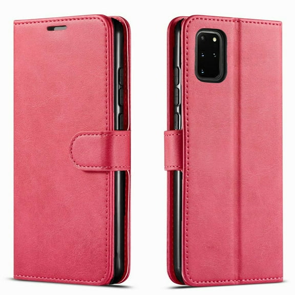 Samsung GALAXY S20 FE Case, [NOT FIT GALAXY S20 / S20 ULTRA] Case, Included [Tempered Glass Screen Protector], Starshop Premium Leather Wallet Pocket Credit Card Slots-Pink