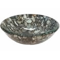 thumbnail image 1 of EB-GS39 14 in. Natural Pebble Pattern Glass Vessel Sink, 1 of 1