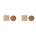 thumbnail image 1 of (2-Pack) Rinsvye Diy Baking Moulds Wooden Rising Crust Cookie Moulds Embossing Baking items Craft Decorative Baking Tools Jelly Molder for Christmas Thanksgiving Christmas Steel Circle Kitchen, 1 of 7