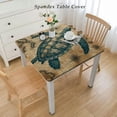 thumbnail image 2 of BANET Square Tablecloth with Elastic Edged, Waterproof Wipe Clean Table Cover for Outdoor Indoor Patio Kitchen, 2 of 7