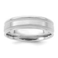thumbnail image 4 of 14K White Gold Heavy Comfort Fit Fancy Band Ring Size 8, 4 of 5