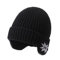 thumbnail image 1 of EZLIFE Gorro de punto de invierno con orejeras para hombres y mujeres, gorro grueso y cálido con protección para las orejas y forro de felpa corto R0H1, 1 of 7
