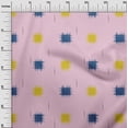 thumbnail image 2 of oneOone Organic Cotton Poplin Twill Fabric Small Motif Ikat Print Sewing Fabric BTY 42 Inch Wide, 2 of 4