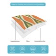 thumbnail image 5 of Orange Green Geometric Twin Size Down Alternative Comforter, Lightweight Comforter Quilt Bedding Set with Pillow Shams Abstract Moire Contemporary All Seasons Bed Comforter Duvet Insert 68"x86", 5 of 7