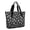 Black Halloween Cat, variant on Tote Bag for Women - Black Halloween Dancing Skeleton Pattern Shoulder Bag - Large Utility Work Duffle Bag with Zipper Handbag for Travel, Work, Sprots