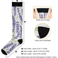 thumbnail image 3 of FREEAMG Lavender Compression Socks Women Men Long Stocking (20-30mmHg) Travel Knee High Stockings for Athletic Sports,Running,Cycling,Nursing, 3 of 7
