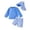 Blue, variant on REDARER Baby Boys 2 Piece Rash Guard Swimsuit Long Sleeve Gingham Plaid Trunks With Sun Hat Summer Beach Pool Bathing Suit,12-18 Months