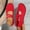 Red, variant on Plus Size Wide Width Shallow Cut Women's Office Work Casual Shoes Comfortable Daily Wear Spring Summer Beige 7