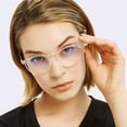 thumbnail image 2 of Gafas con bloqueo de luz azul FEIYOLD, retro, redondas, paquete de 2, 2 of 7